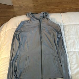Full length blue lulu lemon zip up jacket